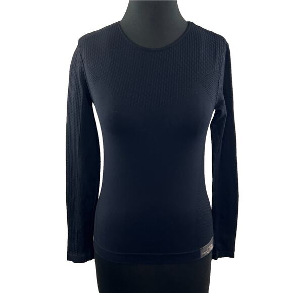 NORTH FACE Under Layer Vaporwick Black Long Sleeve Pullover Shirt Size S Small - Picture 1 of 8